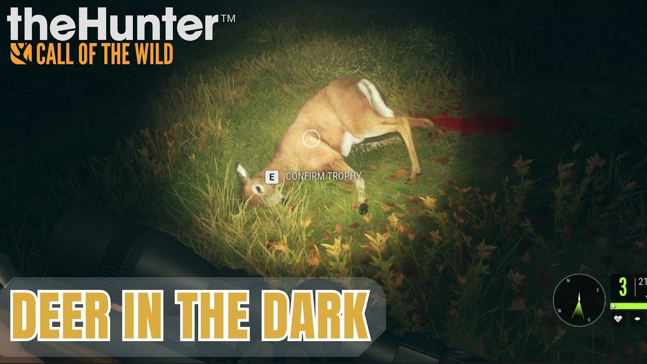 TheHunter: Call of the Wild – Hunting Whitetail Deer at Night | No Commentary Gameplay