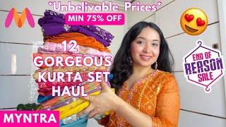 HUGE Myntra Kurta Set Try On Haul 😍❤️ | EORS SALE 💗 | Isha Vinod Jain