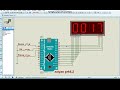 Prk6.2 Scanning 7-segmen : Counting with Up, Reset and Pause button