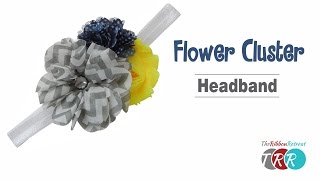 How to Make a Flower Cluster Headband - TheRibbonRetreat.com