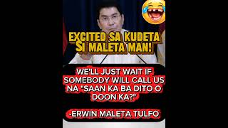 YEHEY! YAY! ERWIN TULFO MALETA MAN EXCITED SA KUDETA SA SENADO WOW!#comedy#jokes#funny#foryou#shorts