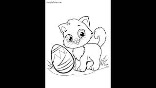 9 cute kittens coloring pages Profile