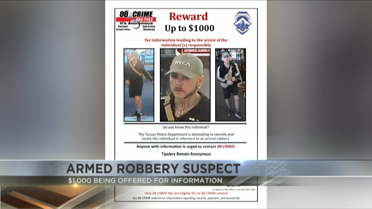 Tucson police release photos in armed robbery investigation - YouTube