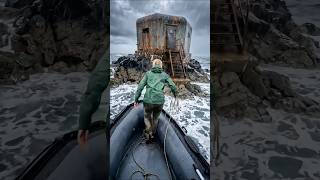I Rebuilt an Abandoned Ocean Bunker During a Storm 🌩️ | Insane Survival Transformation #shorts