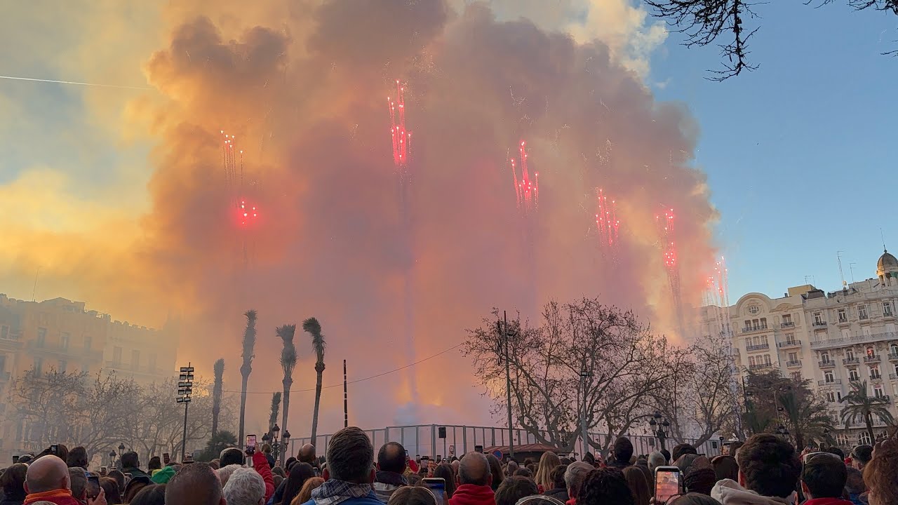 Fallas Valencia | Macrodespertà at Plaza del Ayuntamiento (Full Experience)