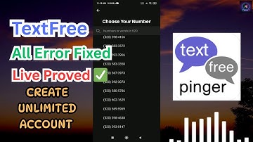 TextFree All Errors Fixed New Update Method | TextFree All Error 7062, 7063, 7063 Fixed #textfree