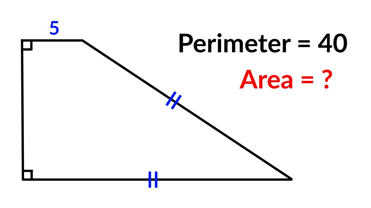 Find the area of the Trapezoid | A Nice Geometry Problem