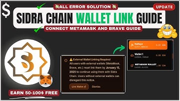Sidra Chain External Wallet Linking Guide: SidraChain Ko MetaMask Se Kaise Connect Kare