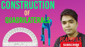 How to Construct a Quadrilateral || Construction of Quadrilaterals  || #construction || #pc4pupils