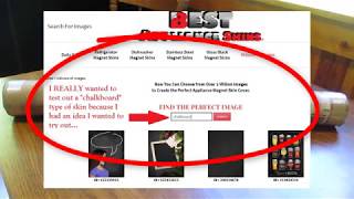 Best Appliance Skins REVIEW and REFRIGERATOR CHALKBOARD Demo
