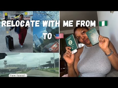 VLOG/// RELOCATE WITH ME FROM NIGERIA TO AMERICA. #internationalstudents #usa #relocation