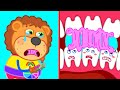 لا لا لا تأكل الحلوى تعلم العادات الصحية للأطفال عائلة الأسد كارتون للأطفال