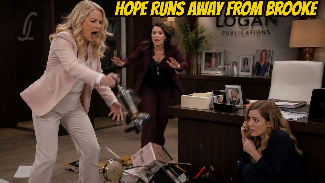Hope runs away from Brooke, a tense chase ensues The Bold and The Beautiful Spoilers