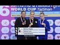 Kaylia nemour  gold medal   medal ceremony  doha world cup 2024