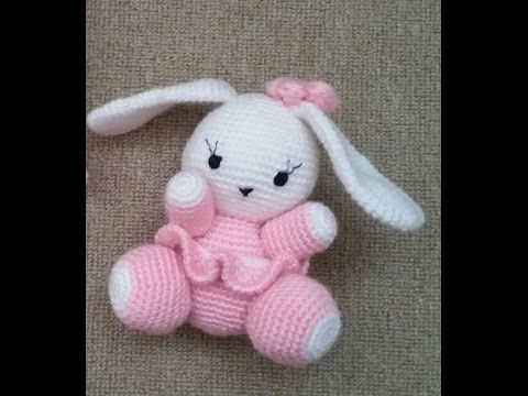 (Amigurumi ) Örgü Oyuncak Sevimli Tavşan Yapımı 4 (Crochet Amigurumi Cute Rabbit 4)