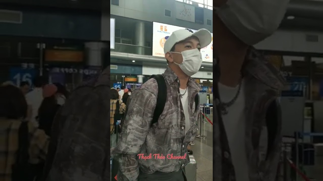 Gặp S.T Sơn Thạch và Ninh Dương Lan Ngọc tại sân bay ĐN 27042021