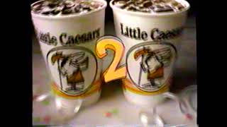 1992 Little Caesars Pizza 2 - Pizzas 2 Bread Sticks Party Party TV Commercial