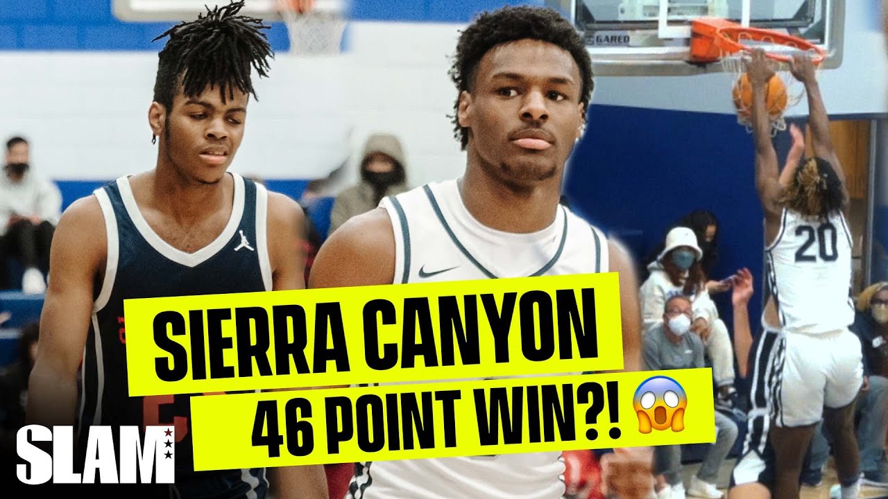 Bronny James vs Solo Bailey! 🚨 Sierra Canyon Wins By 46?!