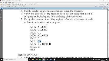 8086-Arithmetic Instructions-Multiplication
