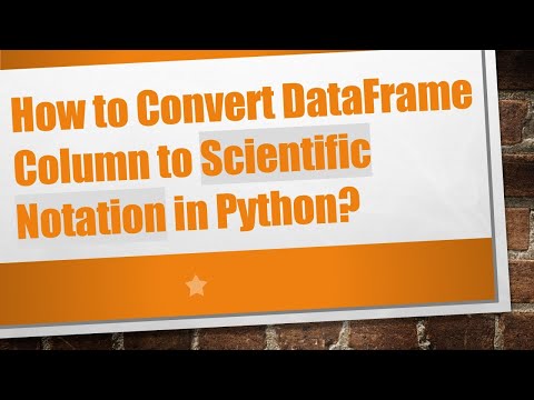 How to Convert DataFrame Column to Scientific Notation in Python?