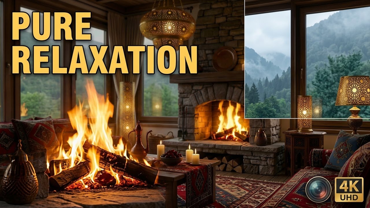 Tranquil Forest Ambience - Rain and Birdsong Sounds for Sleeping, Relaxation 4K