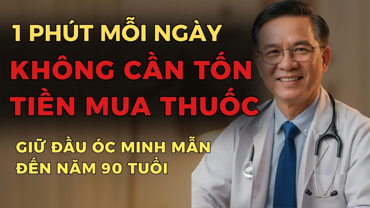 Chỉ Một Phút Mỗi Ngày – Đánh Thức Trí Não, Giữ Gìn Minh Mẫn Đến Năm 90 - Không cần dùng thuốc