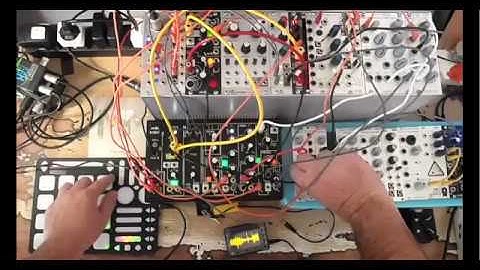 Make Noise 0-Coast & Richter Wogglebug / Keith McMillen Quneo / Doepfer A111 / ES Disting - take23