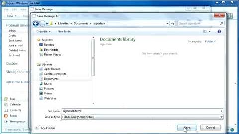 Email Signature With Image In Windows Live Mail