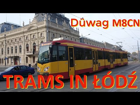 Tramwaje w Łodzi. Düwag M8CN/Trams in Łódż. Düwag M8CN.