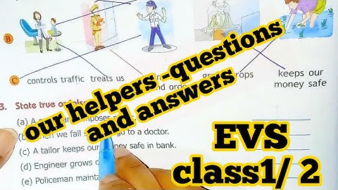 EVS class 2 chapter 10 our helpers|| class 2 EVS Questions and answers||@sckidsclasses
