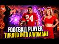 Football Player Turned Into a Woman by a Witch at a Halloween Party
