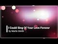 I could sing of your love forever with lyrics