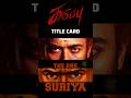 Karuppu Title Card #tamil #tamilcinema #suriya #karuppu #lcu #rolex #thalapathy #cinemanews #cinema
