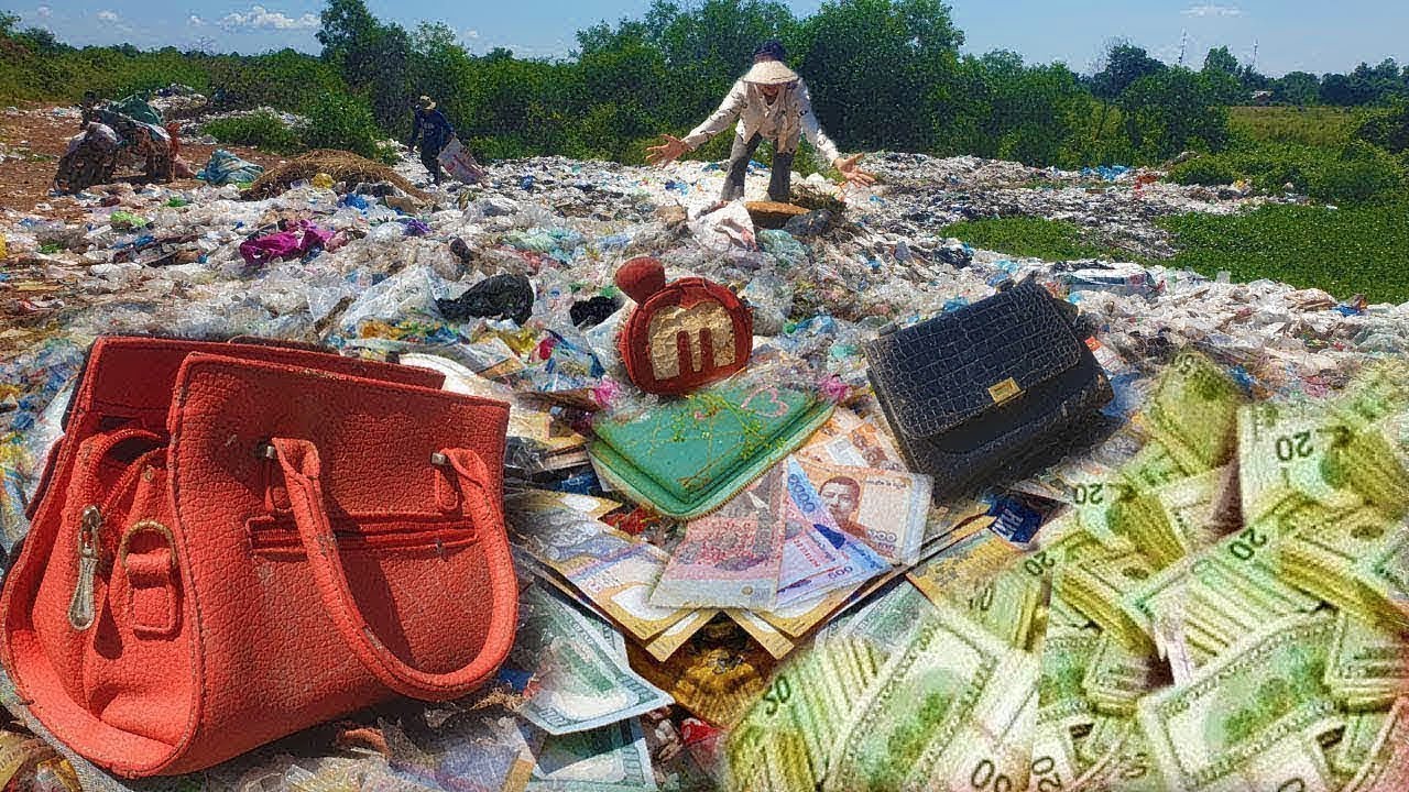 TOP Videos OMG Today I Found A Lot of Money $$ in Bag at Trash Field , So LUKY