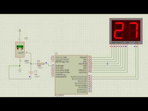 lm35+display doble de catodo comun.avi - YouTube