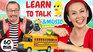 Wheels On the Bus and More | Learn to Talk | Kids Music | Lah-Lah