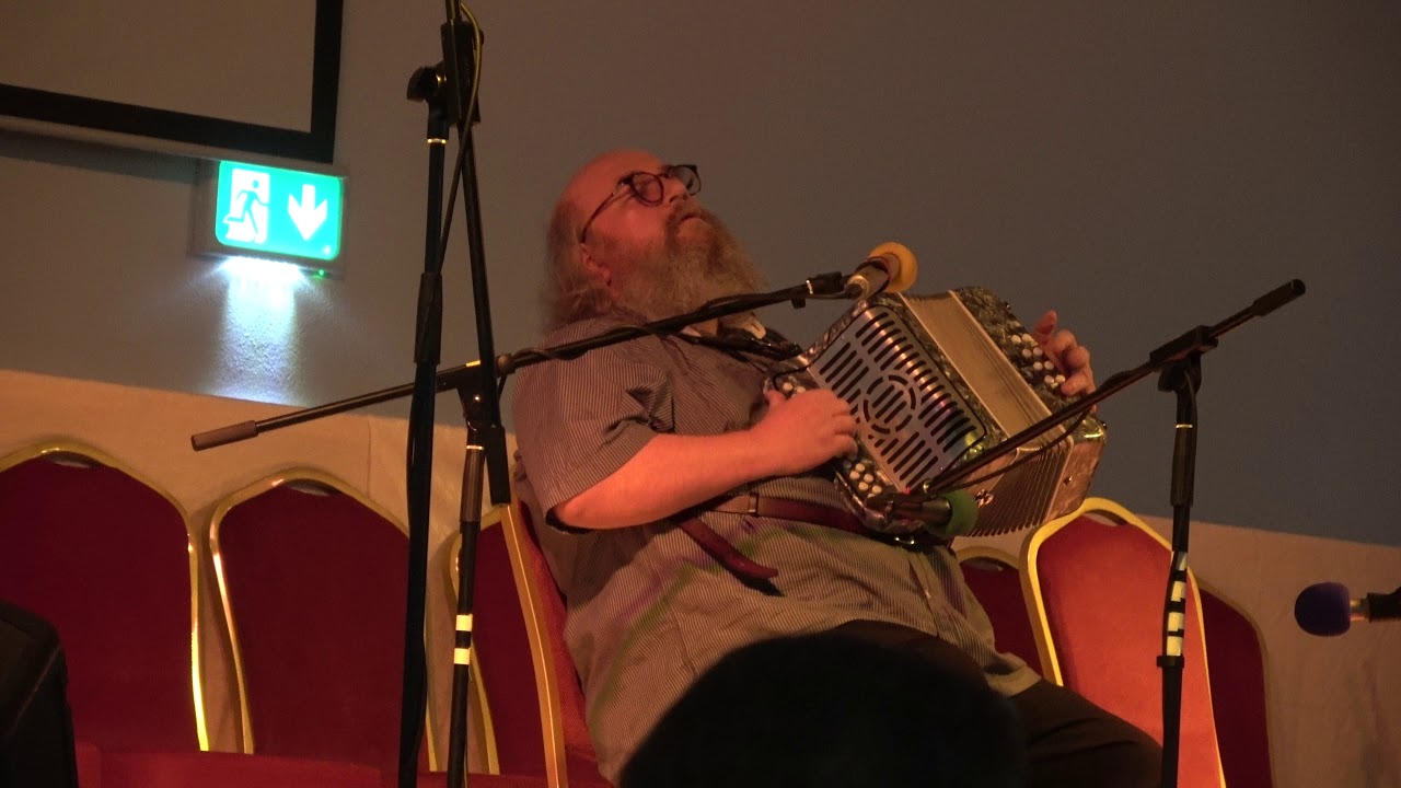Martin Donohe, accordionst at Willie Clancy week 2019. (4 K )