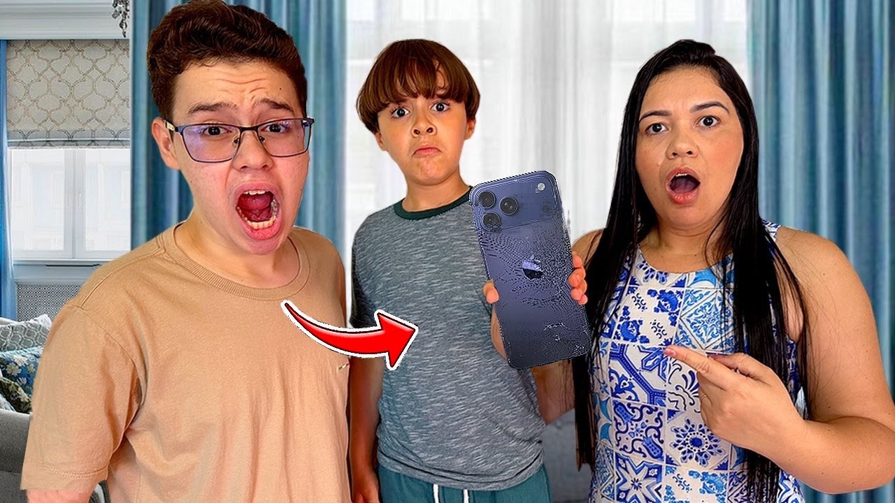 NÃO ACREDITO QUE O GABRIEL QUEBROU O NOVO IPHONE 17 DO IGOR!😱😱😱