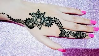 Most Beautiful Back Hand Mehndi Desgin For Beginners|Easy Mehndi Design|Simple Heena Design #mehndi