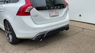 Sports Performance 2016 Volvo V60 T6 Drive-E with Borla muffler upgrade (Before/After)