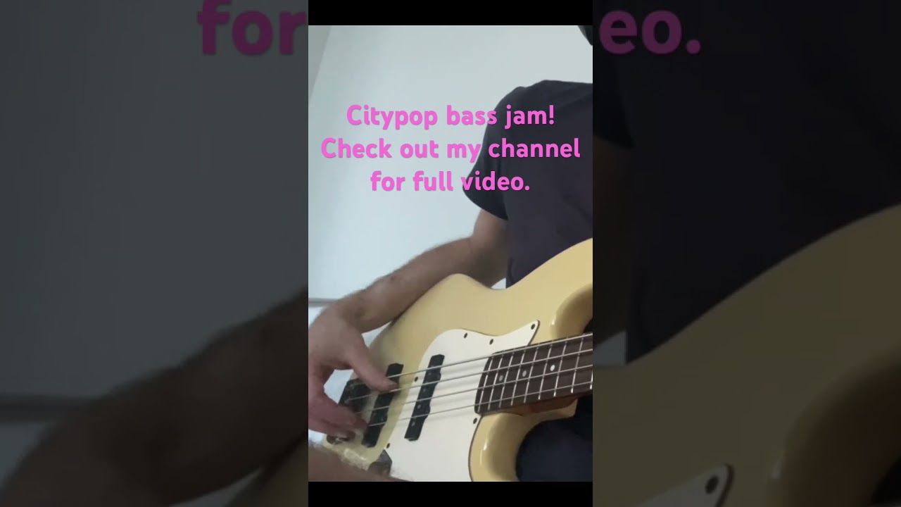 Tatsuro Yamashita 山下 達郎 / Music Book / Bass jam! - YouTube