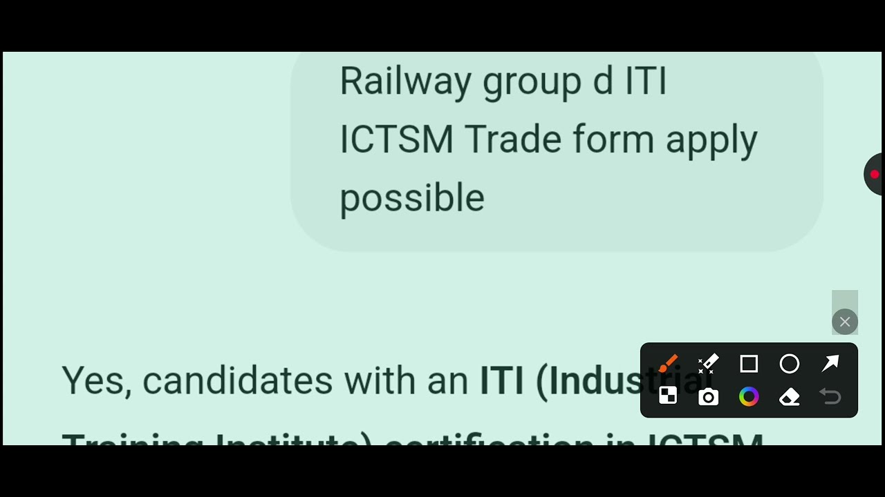 ICTSM Trade से ITI है क्या Railway Group D 2025 Form भर सकते है?