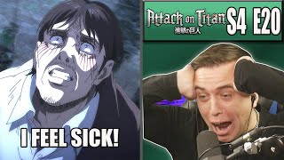 THE TRUTH ABOUT EREN IS UNREAL! - Attack On Titan Season 4 Episode 20 - Rich Reaction