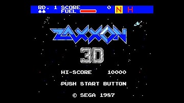 Zaxxon 3D (Master System YM2413 FM 60Hz / US) - Intro / Attract Mode