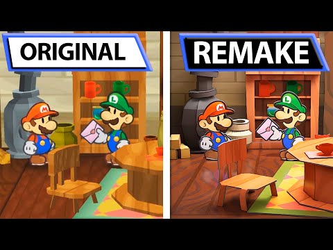 Comparativa de Paper Mario La Puerta Milenaria en Switch vs GameCube