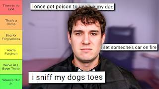 Ranking your CRIMINAL Confessions