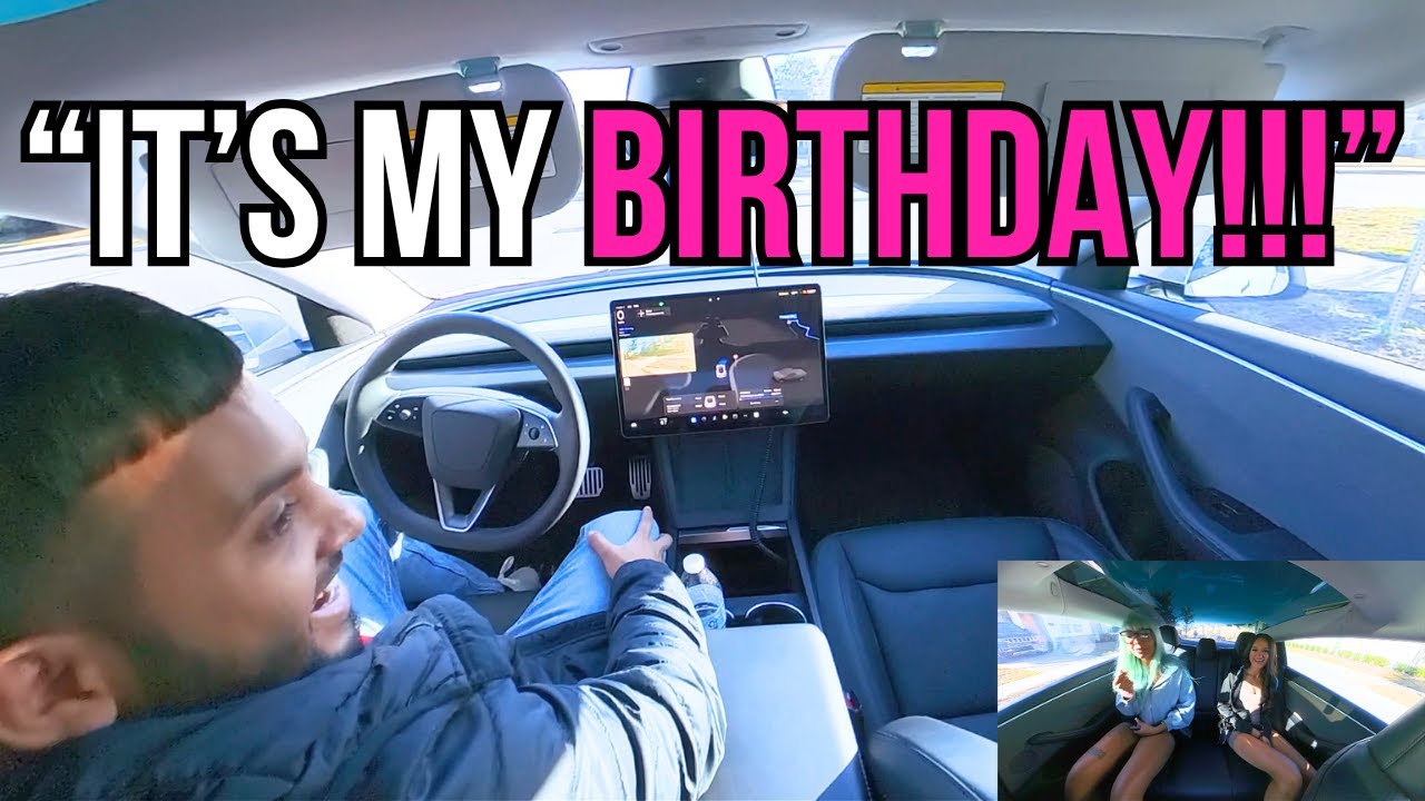 Best Friends First FSD Ride to Disney World | "I'd Rather Have A TESLA!"