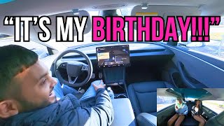 Best Friends First FSD Ride to Disney World | "I'd Rather Have A TESLA!"