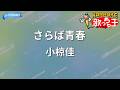 【カラオケ】さらば青春/小椋佳