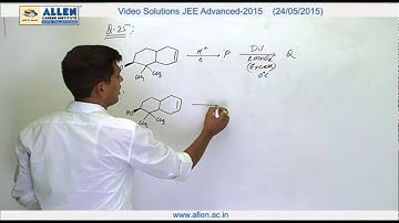 IIT-JEE Advanced 2015 Video Solution by ALLEN – Chemistry (Paper-2) Q. No. 25 (Paper Code-6)